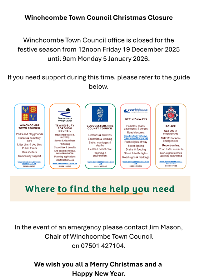 Christmas Opening Times